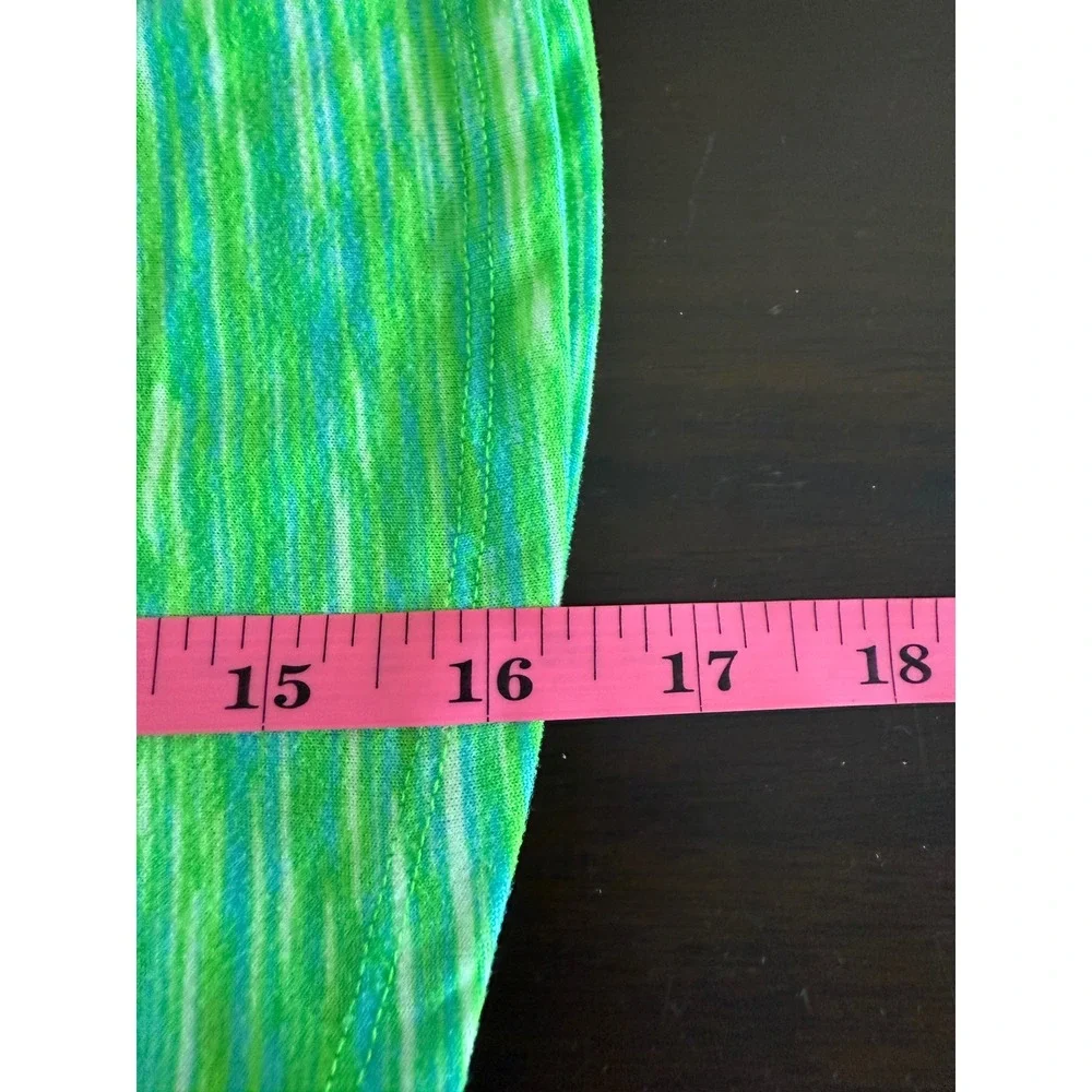 Old Navy Active Girls XS Green Striped Tank Top Athletic Layering Go-Dry - Picture 7 of 10
